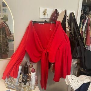 Elegant Red Women's Top